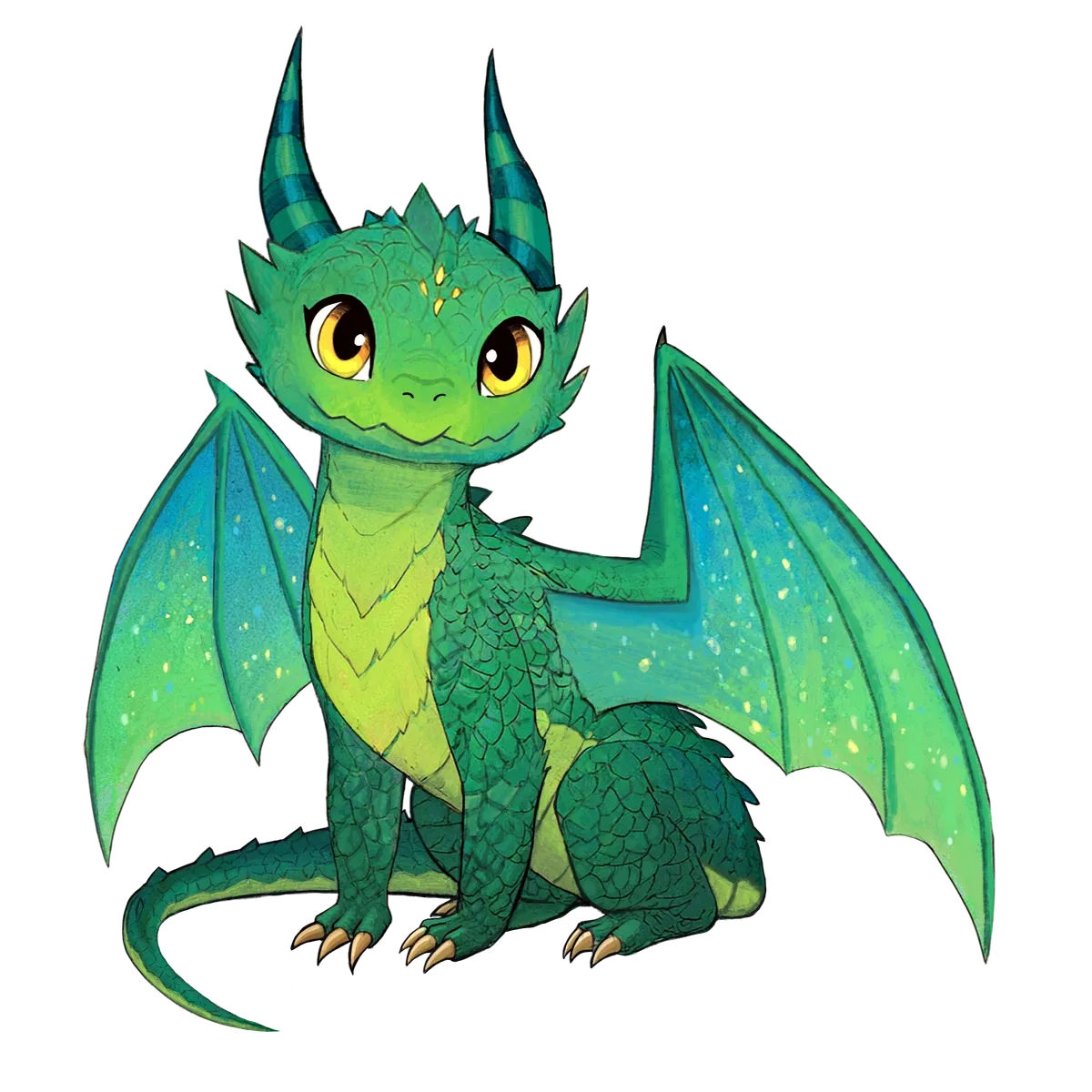 Meg, a drakeling from The Wandering Dragon Café