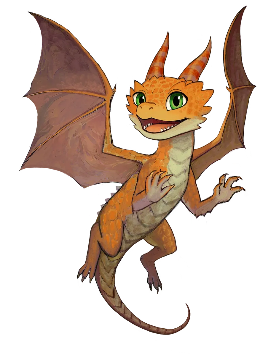 Scout, a drakeling from The Wandering Dragon Café