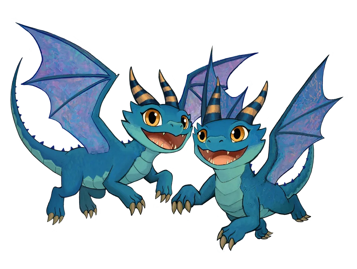 The Twins, a drakeling from The Wandering Dragon Café